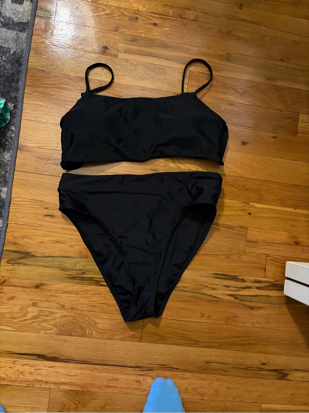 Black High Waisted Bikini Set